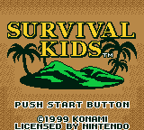 Survival Kids (USA) Title Screen